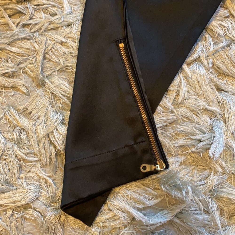 Satin Zipper Pants View 4